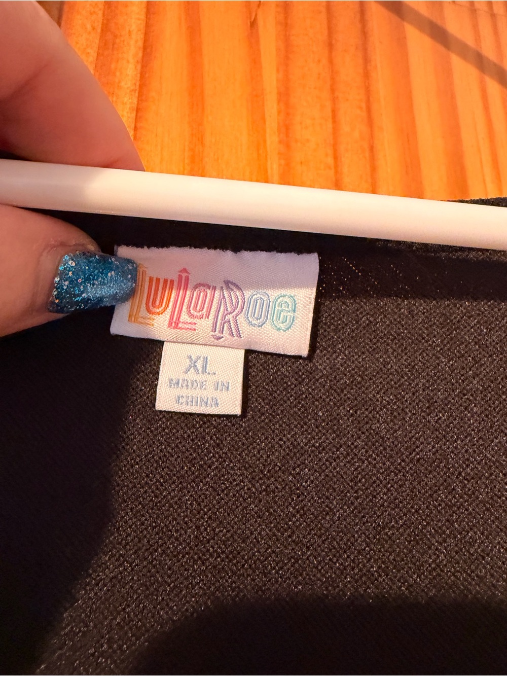 LuLaRoe Black and light blue Dress